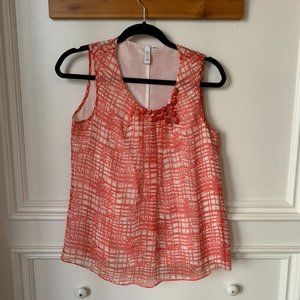 Sine Embellished Coral Top